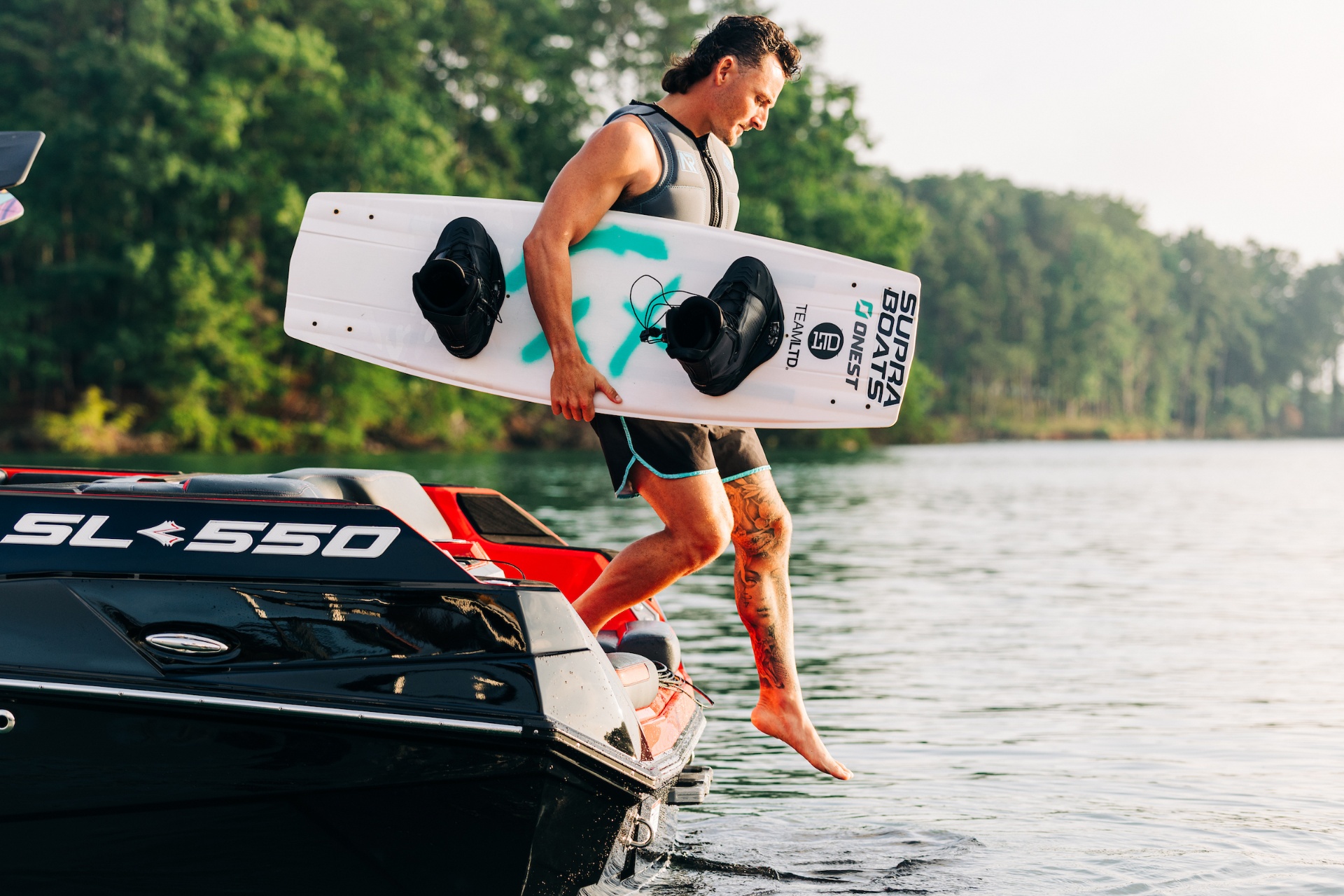 Supra SL wakeboarding action